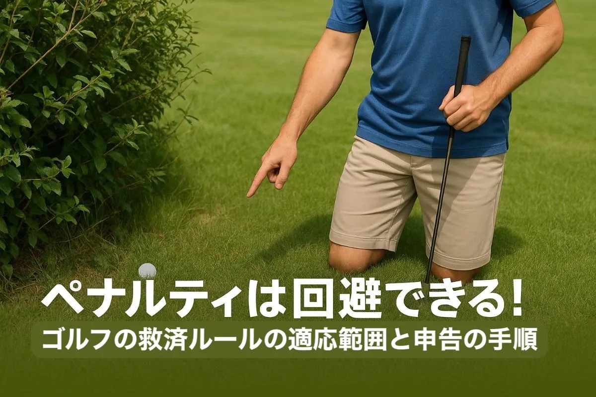 ペナルティは回避できる！ゴルフの救済ルールの適応範囲と申告の手順