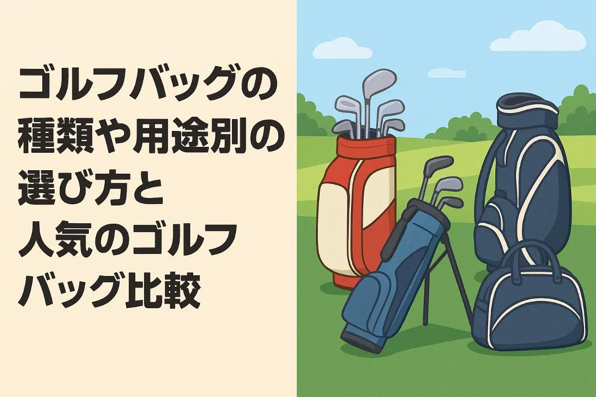 ゴルフバッグの種類や用途別の選び方と人気のゴルフバッグ比較